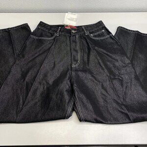 Jaded London Men's Sapphire XL Colossus Wide Leg Jeans – Size 30 – Black/Pink
